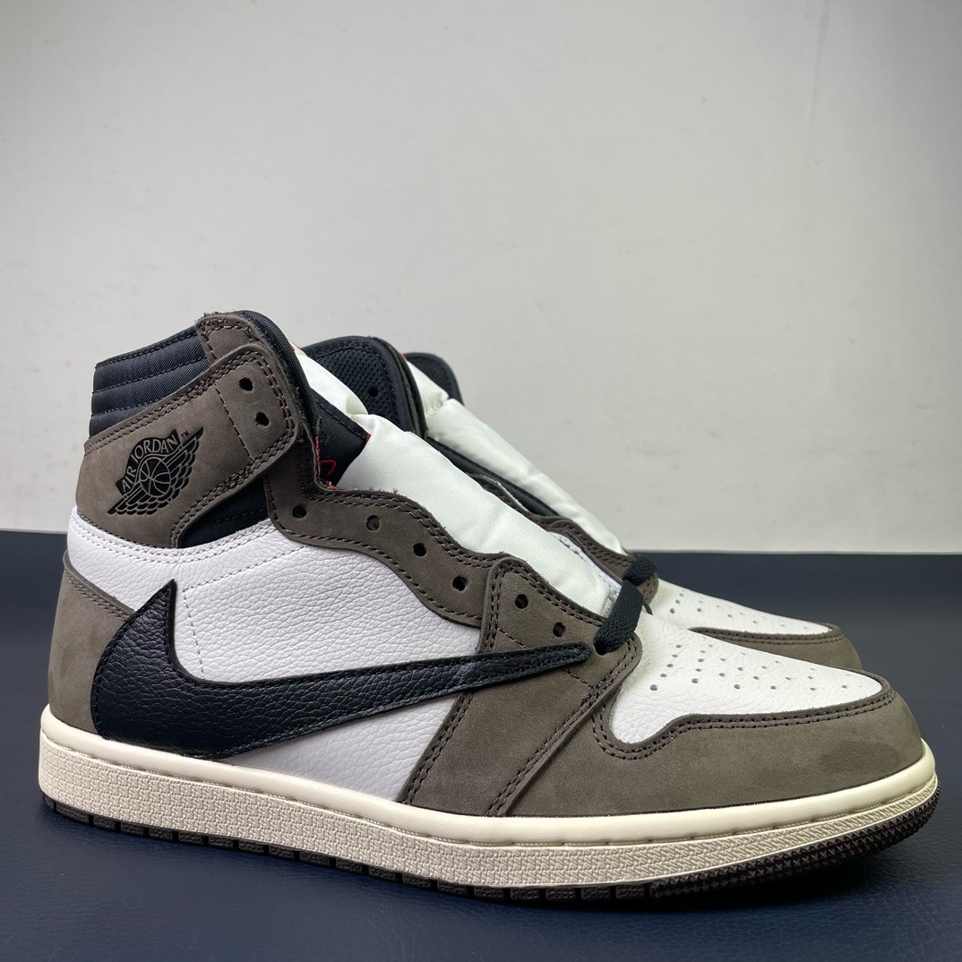 AJ1高帮倒钩鬼脸尺码:36-48.5纯原版出品-Jordan1xTravisScottAJ1xTS联名