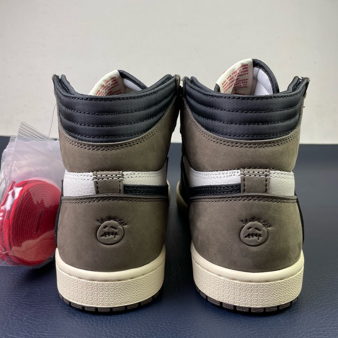 AJ1高帮倒钩鬼脸尺码:36-48.5纯原版出品-Jordan1xTravisScottAJ1xTS联名