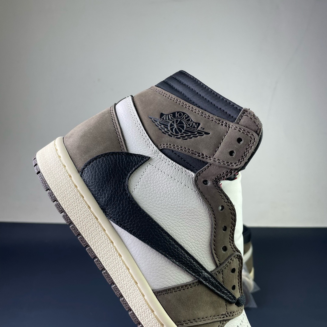 AJ1高帮倒钩鬼脸尺码:36-48.5纯原版出品-Jordan1xTravisScottAJ1xTS联名