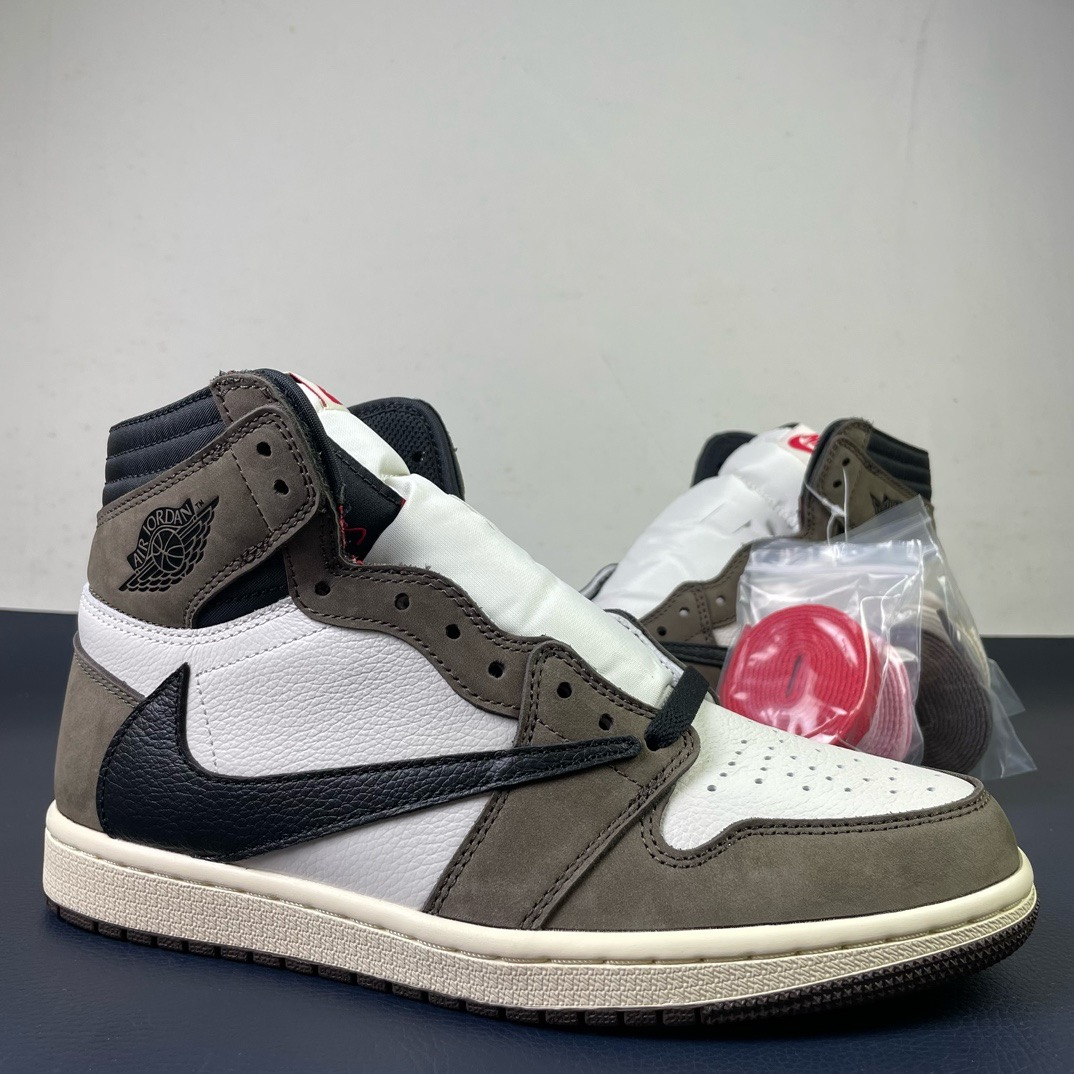 AJ1高帮倒钩鬼脸尺码:36-48.5纯原版出品-Jordan1xTravisScottAJ1xTS联名