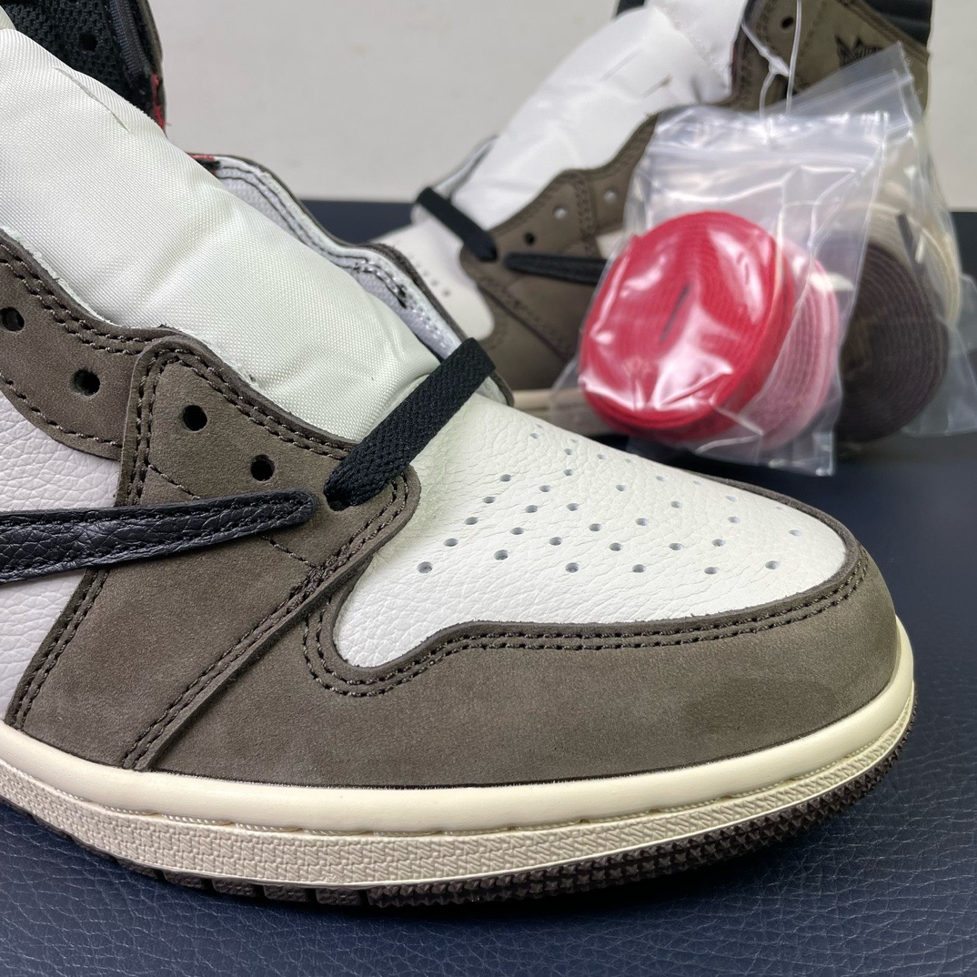 AJ1高帮倒钩鬼脸尺码:36-48.5纯原版出品-Jordan1xTravisScottAJ1xTS联名