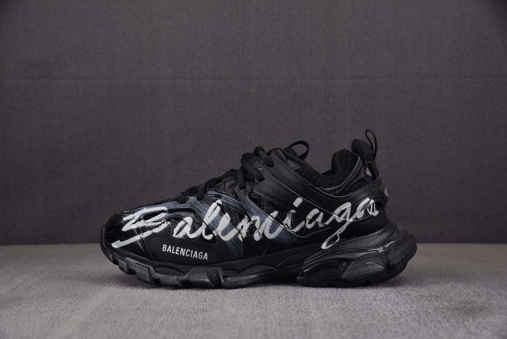 巴黎尺码:35-46偏大纯原版出品-BalenciagaTrackMULTICL黑色涂鸦YZ018