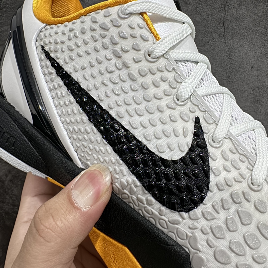 纯原外贸NKZoomKOBE6Protro科比六代黑黄季后赛CW2190-100完美复刻公司货前掌超大Z