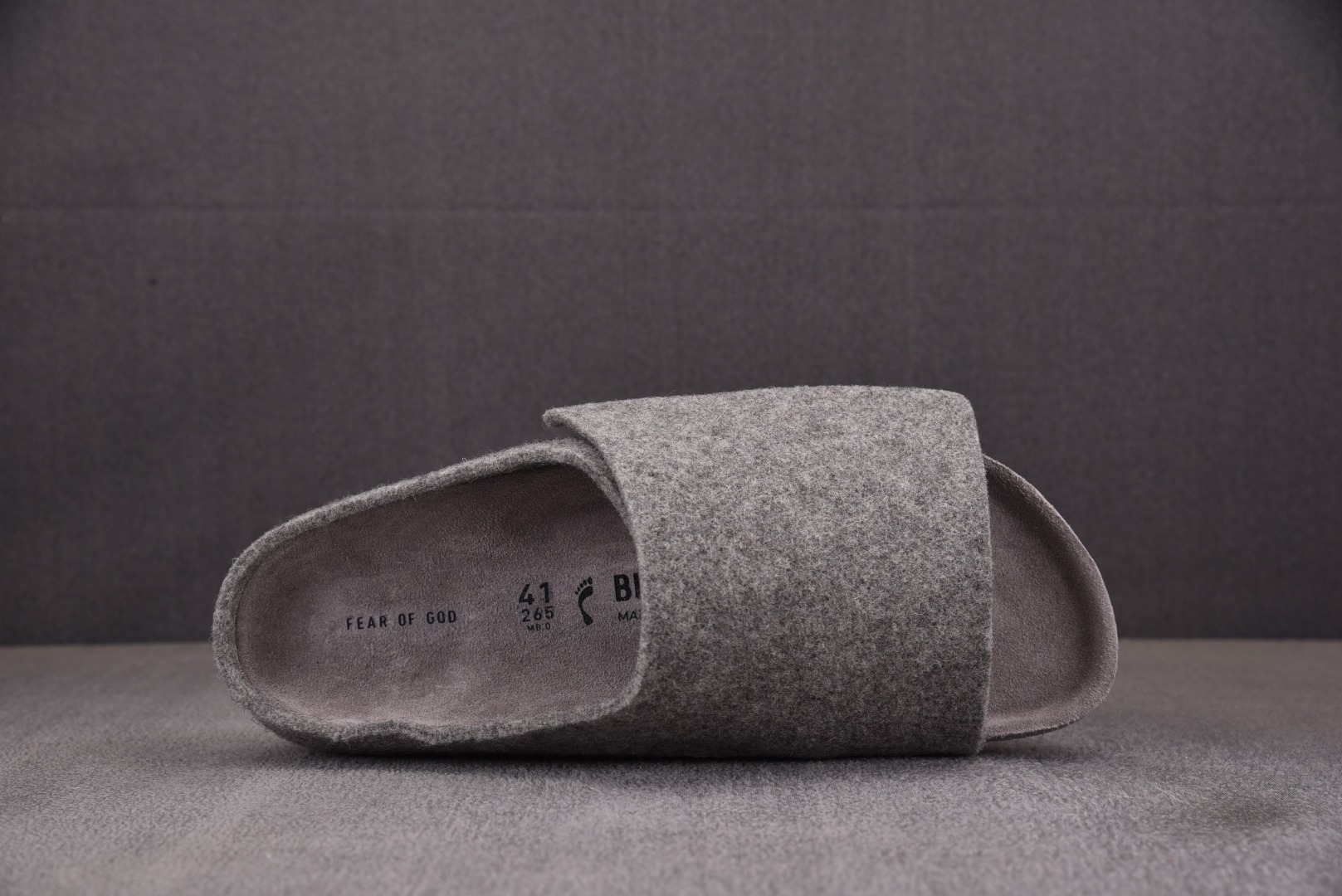 博肯FOG尺码:36-44纯原版出品-FEAROFGODxBirkenstock灰毛呢博肯FOG联名款魔