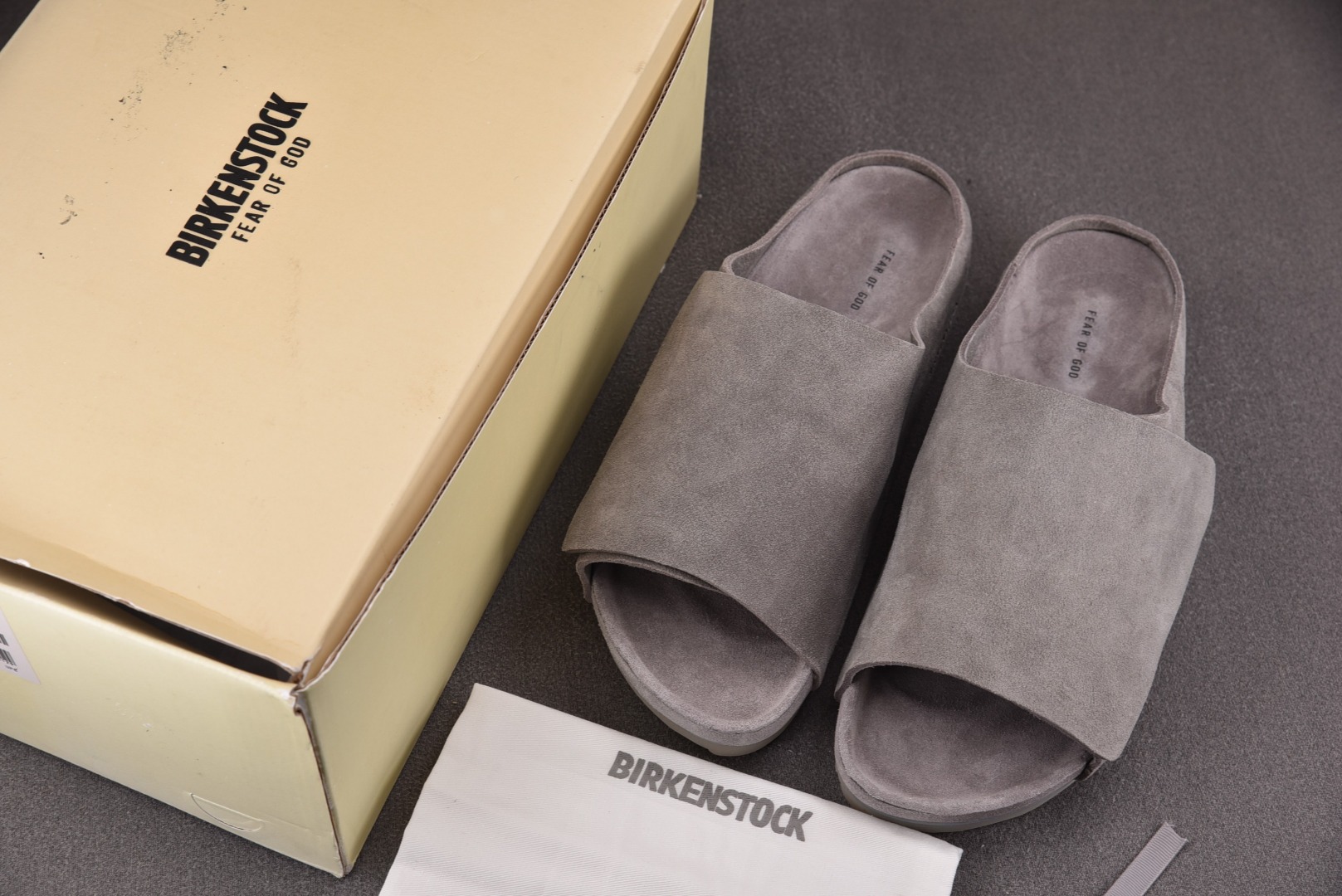 博肯FOG尺码:36-44纯原版出品-FEAROFGODxBirkenstock灰色博肯FOG联名款魔术