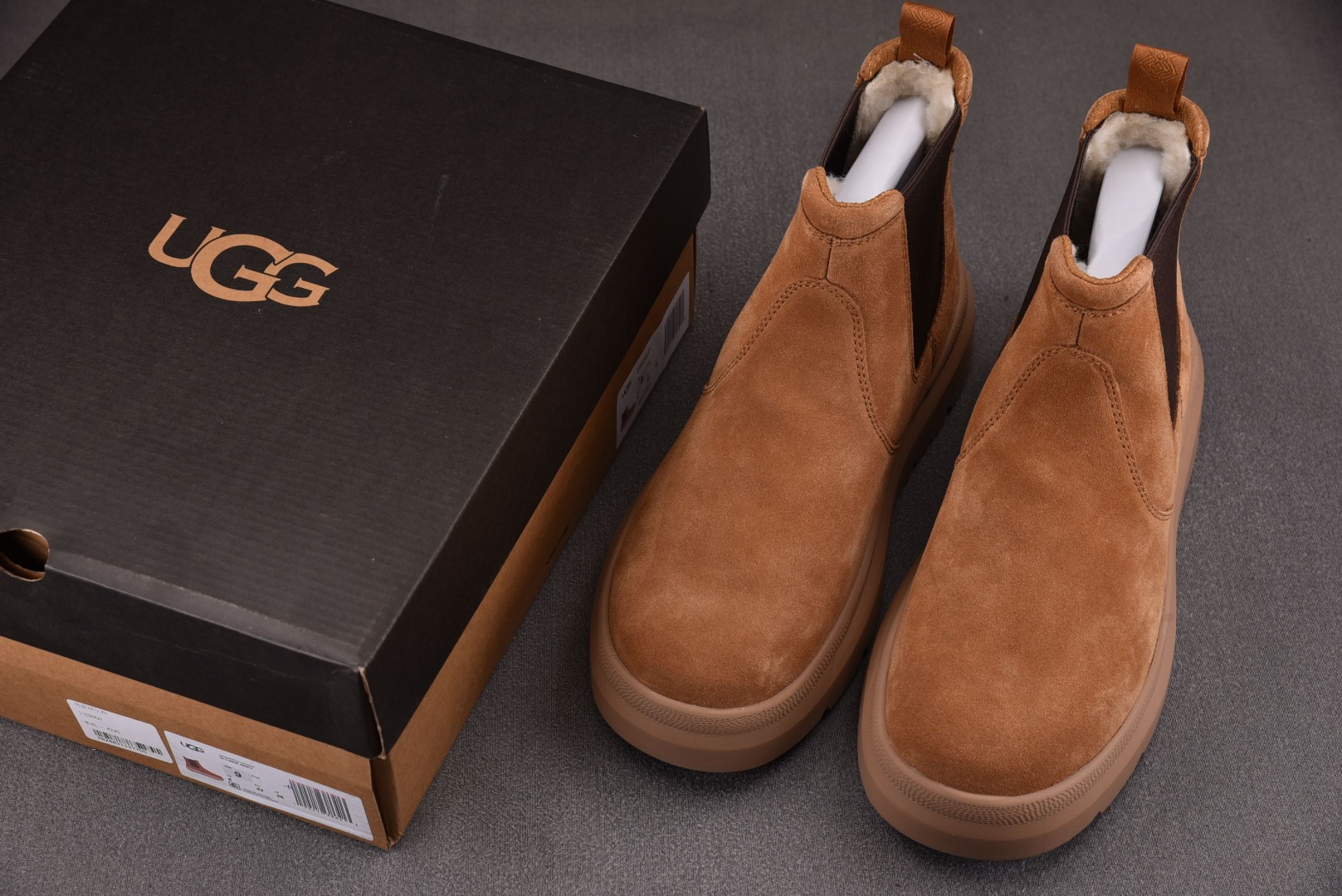 Ugg纯原尺码:40-45纯原版出品-UGGBurleighChelseaBootChestnut栗色切