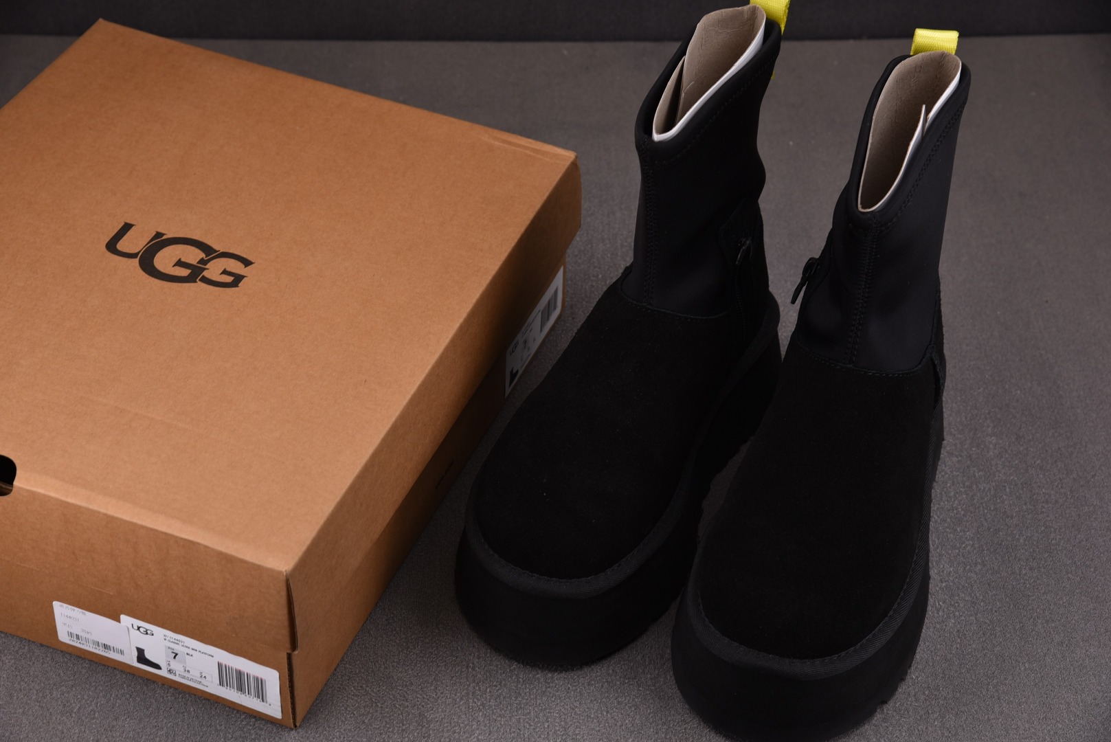 Ugg纯原尺码:35-40纯原版出品-UGGClassicDipperBootBlack黑色迪普弹力款Y