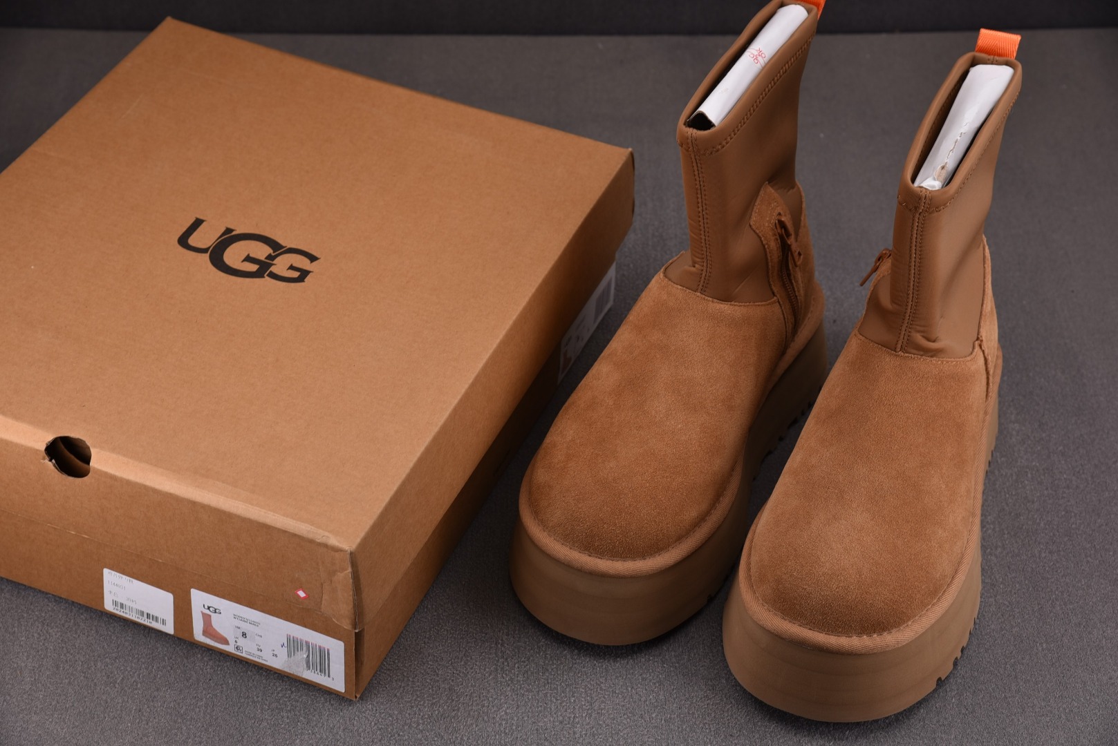 Ugg纯原尺码:35-40纯原版出品-UGGClassicDipperBootChestnut迪普弹力款