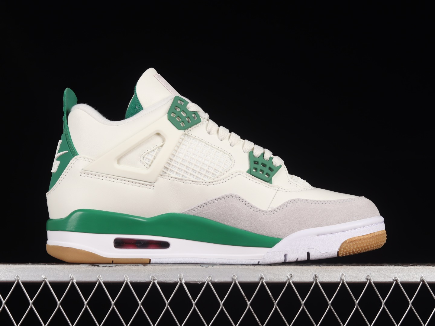 AJ4尺码:40-48.5特价福利-NkSBxAirJordan4PineGreenAJ4乔4联名白绿D