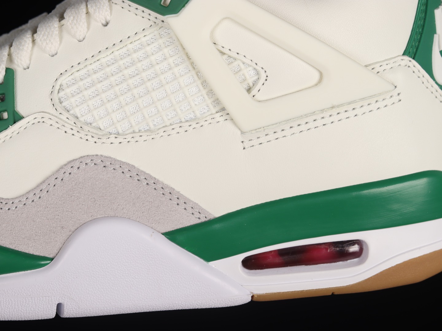 AJ4尺码:40-48.5特价福利-NkSBxAirJordan4PineGreenAJ4乔4联名白绿D