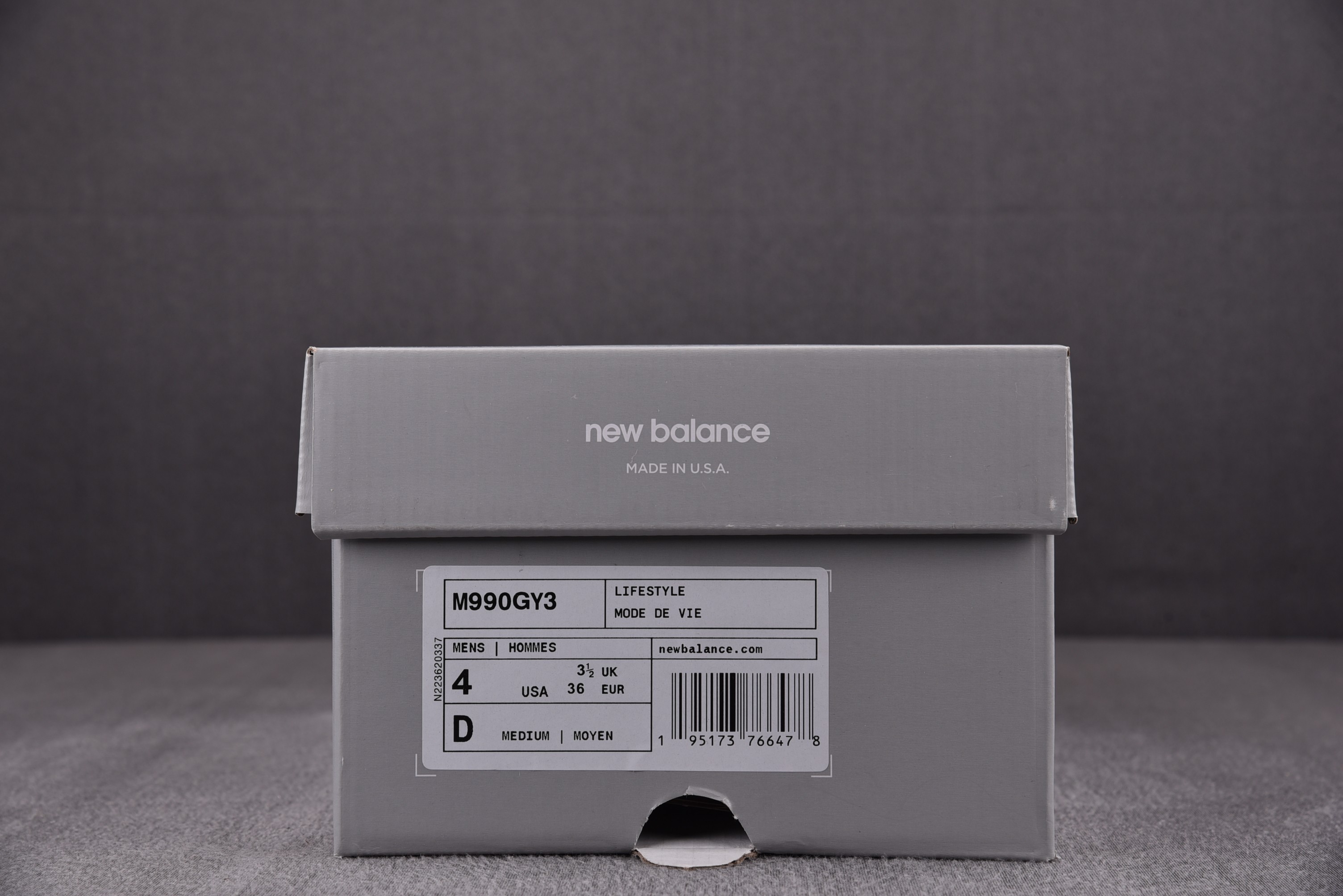 NB990V3灰色尺码36-46.5纯原出品-新百伦NewBalance990v3灰色M990GY3YZ