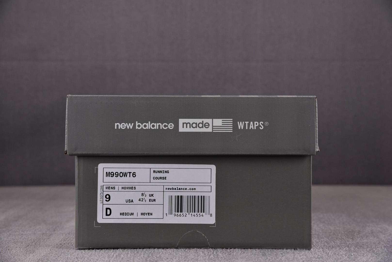  纯原版出品-WTAPS x New Balance NB 990 V6 灰色 M990WT6