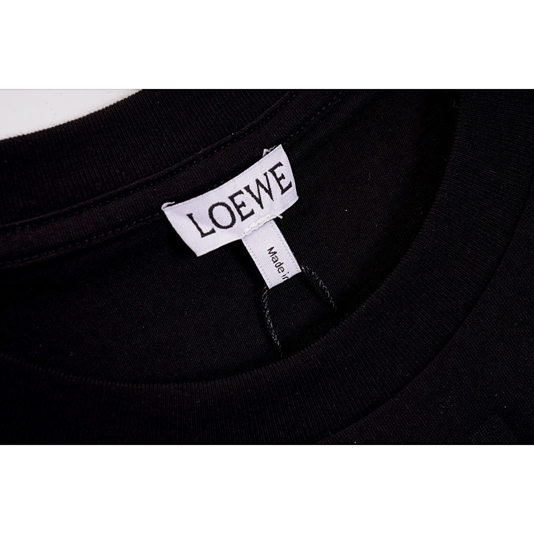 Loewe/罗意威 SS24 重影刺绣短袖T恤