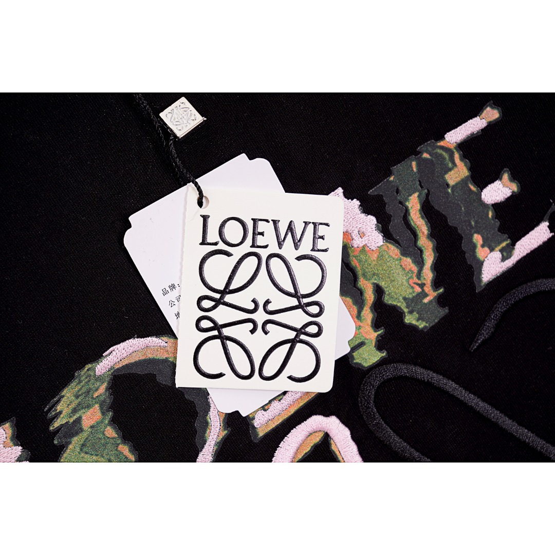 Loewe/罗意威 SS24 重影刺绣短袖T恤