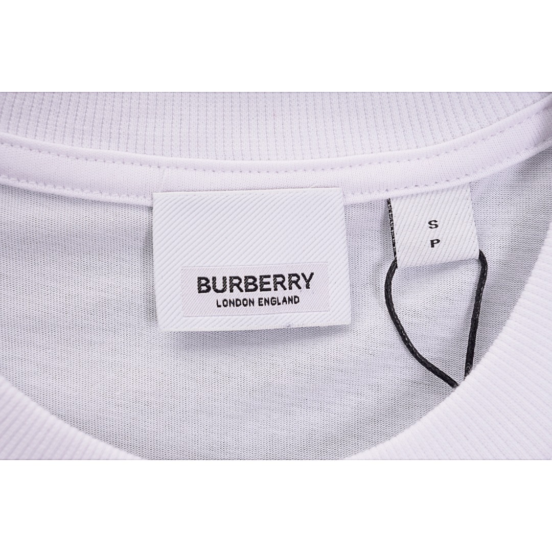 Burberry/巴宝莉 Monogram Motif 专属标识图案刺绣短袖T恤