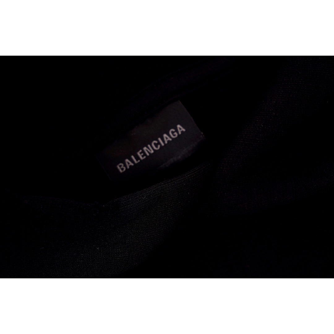 Balenciaga/巴黎世家 美纹纸logo印花连帽长袖卫衣