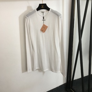 MiuMiu Clothing T-Shirt Replica AAA+ Designer White Long Sleeve