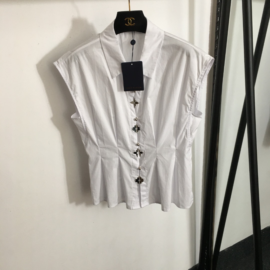 Louis Vuitton Kleding Overhemden Groothandel China
 Zwart Wit