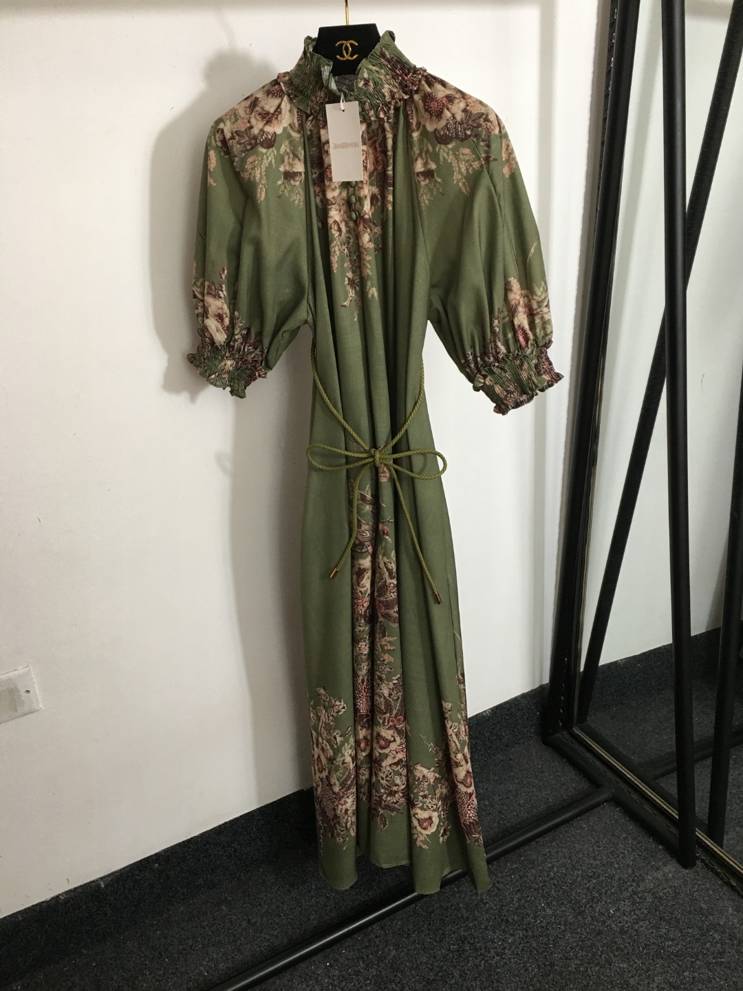 Zimmermann Vêtements Robes Vert Imprimé Vintage