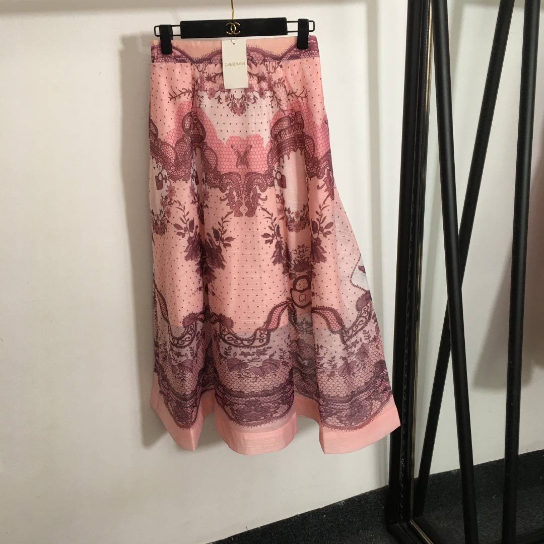 Zimmermann Impecable
 Ropa Faldas Rosa Amarillo Impresión