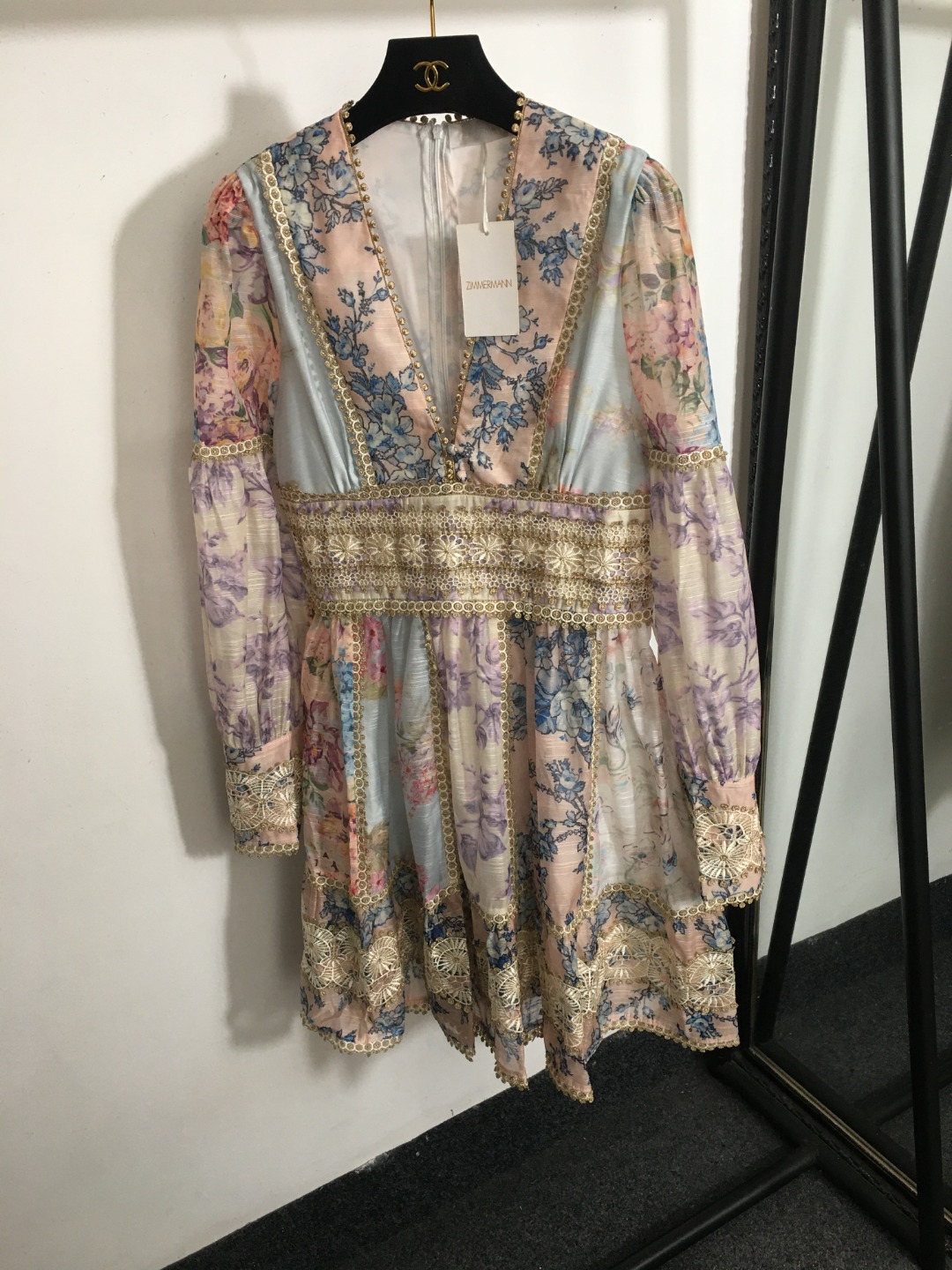 Zimmermann Meilleur
 Vêtements Robes Couleur rose Imprimé Tissu en maille Vintage Manches longues