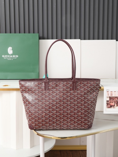 Goyard Artois Small Tote Bag - Red - Zippered, Secure, and Stylish 1 Goyard Artois Small Tote Bag - Red - Zippered, Secure, and Stylish