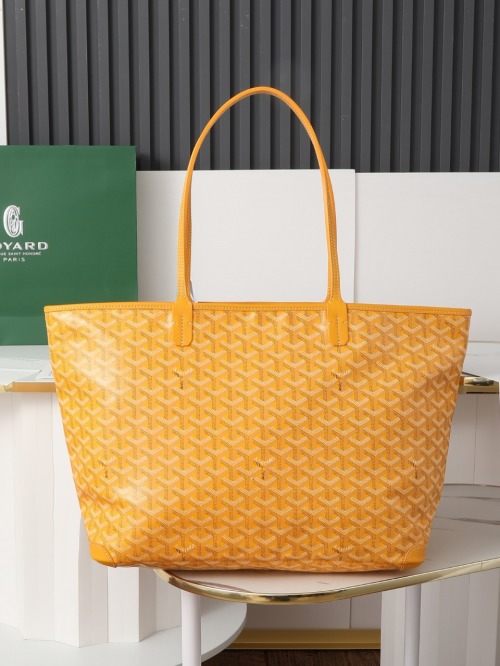 Goyard Artois Medium Yellow Tote Bag - Zippered, Secure, and Stylish 1 Goyard Artois Medium Yellow Tote Bag - Zippered, Secure, and Stylish