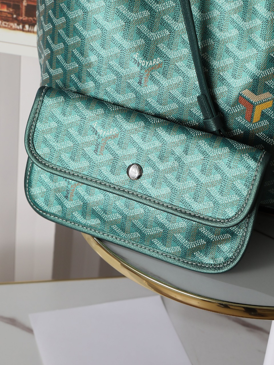 NO:618680,07 Pearlescent green detail close-up, Goya [original]1986090907珠光绿细节特写,戈雅【原厂】,Bag