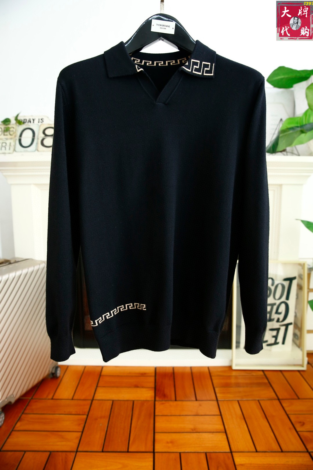 Versace Clothing Sweatshirts Wool Fall/Winter Collection Fashion Casual