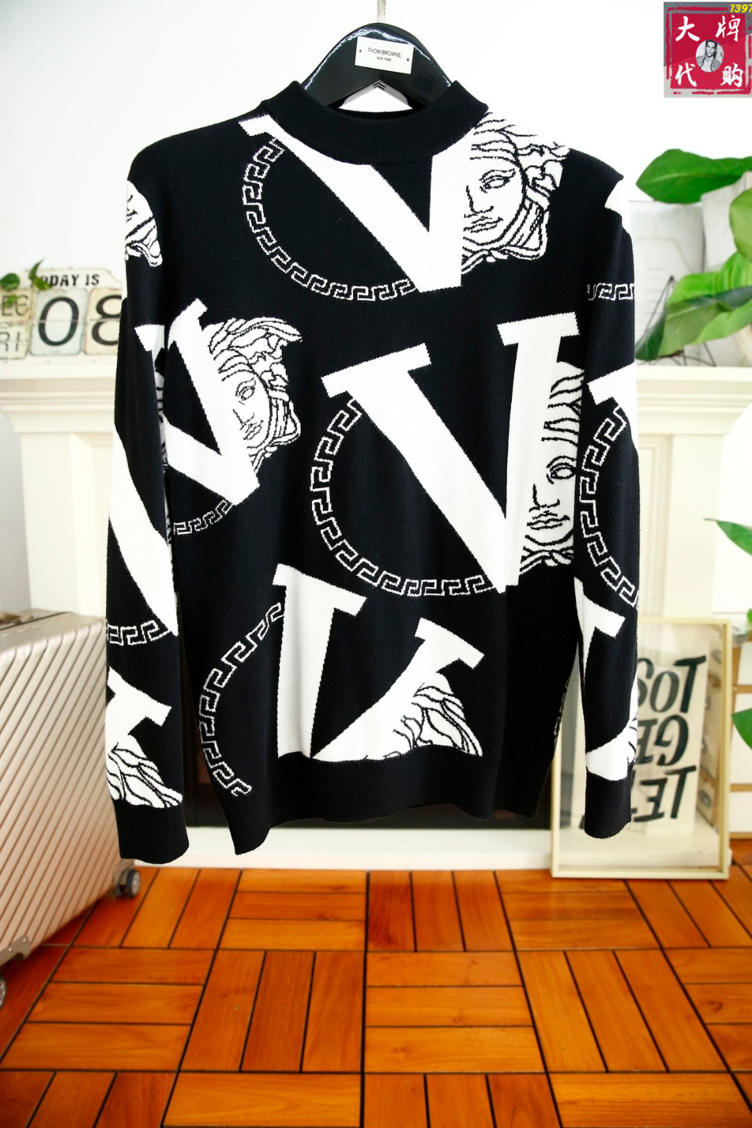 Versace AAAAA+ Clothing Sweatshirts Wool Fall/Winter Collection Fashion Casual