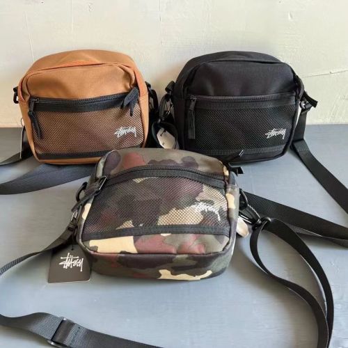 Stussy Functional Crossbody Bag - Versatile Shoulder, Waist, and Running Pack 1 Stussy Functional Crossbody Bag - Versatile Shoulder, Waist, and Running Pack