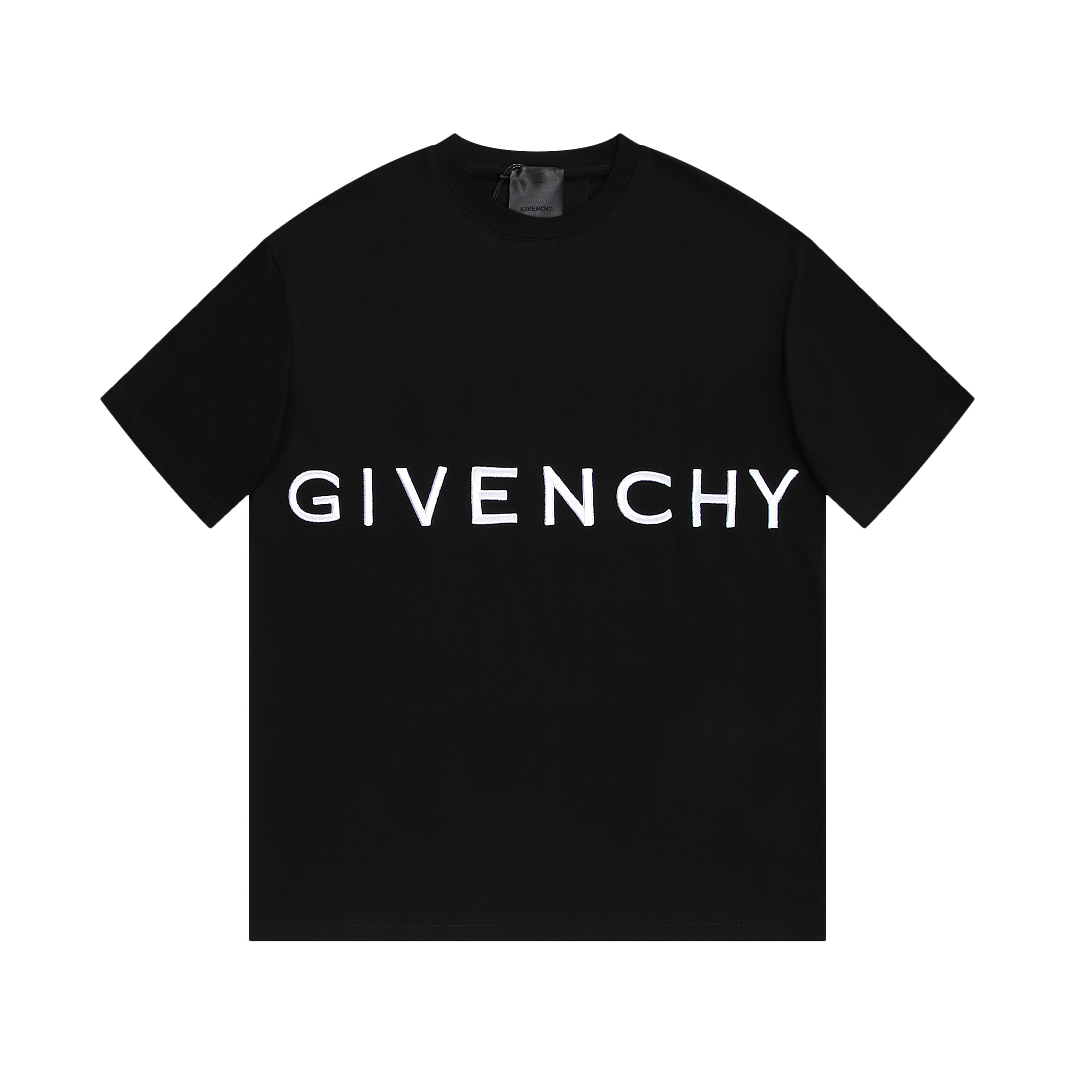 Givenchy Clothing T-Shirt Black Grey Embroidery Cotton Spring/Summer Collection Short Sleeve