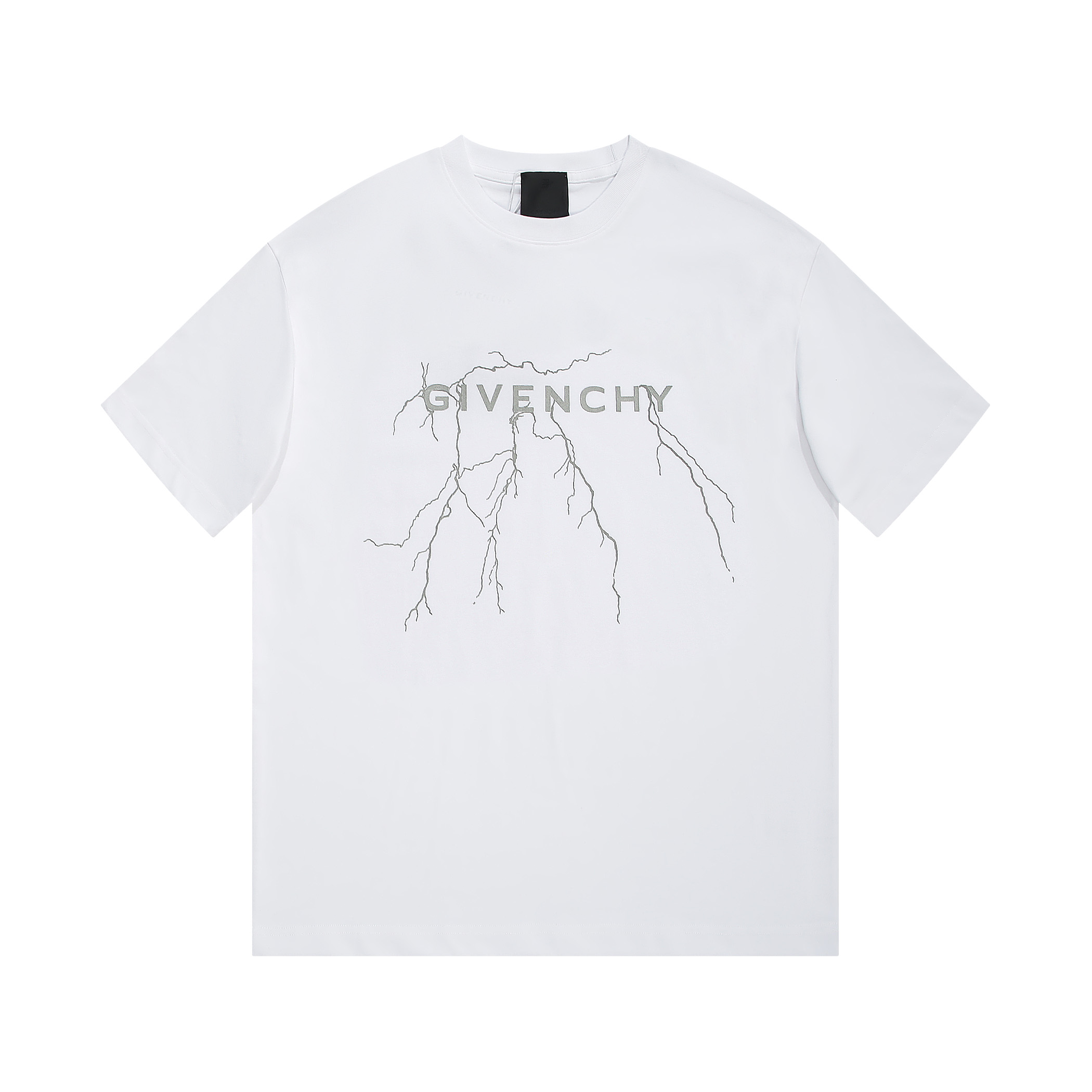 Givenchy Clothing T-Shirt Black White Printing Unisex Cotton Short Sleeve