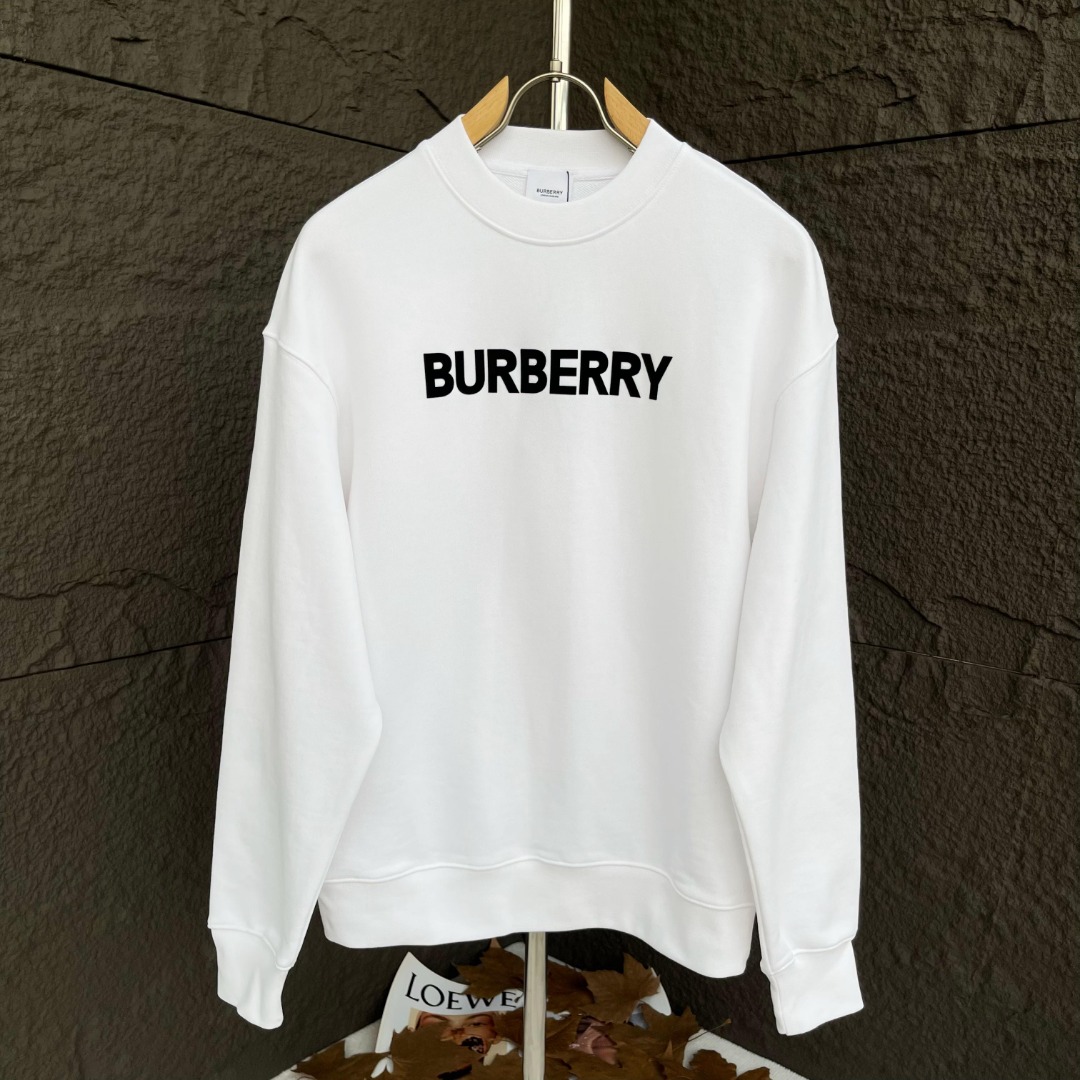 The Best
 Burberry Buy
 Clothing Sweatshirts Black White Printing Unisex Cotton Sweatpants