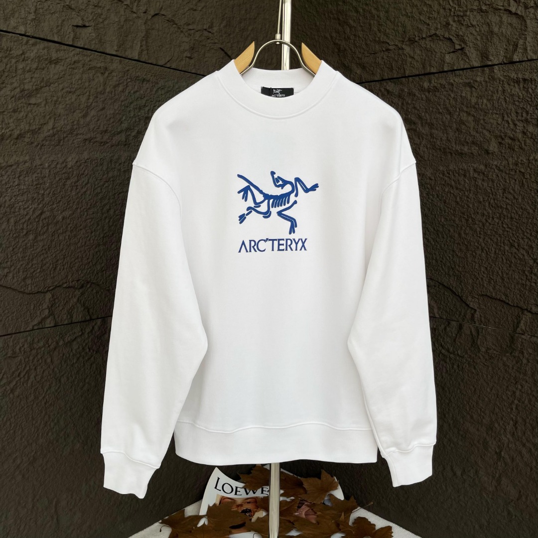 Arcteryx Clothing Sweatshirts Black White Printing Unisex Cotton Sweatpants