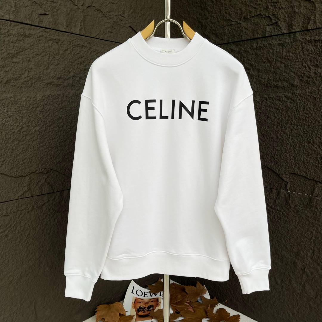 Fake
 Celine Clothing Sweatshirts Cheap Replica
 Black White Printing Unisex Cotton Sweatpants