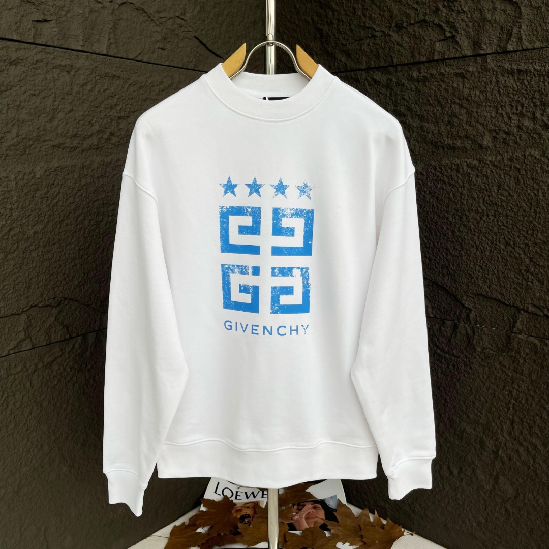 Givenchy Clothing Sweatshirts Black White Printing Unisex Cotton Sweatpants