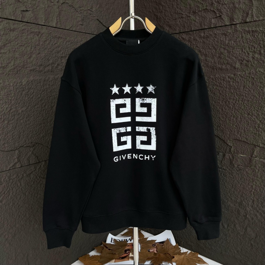 Givenchy Clothing Sweatshirts Black White Printing Unisex Cotton Sweatpants