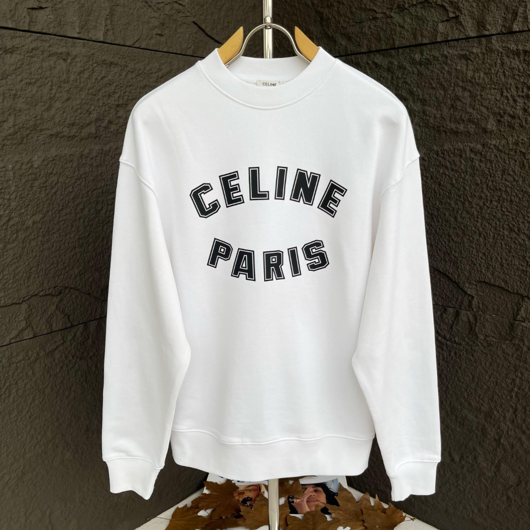 Celine Clothing Sweatshirts Luxury Fake
 Black White Printing Unisex Cotton Sweatpants