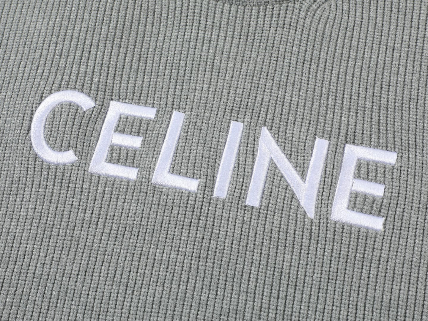 Celine 23FW Logo Sweater: Premium Wool Blend, Laser Cut Embroidery, S-XL Sizes - 图片 4