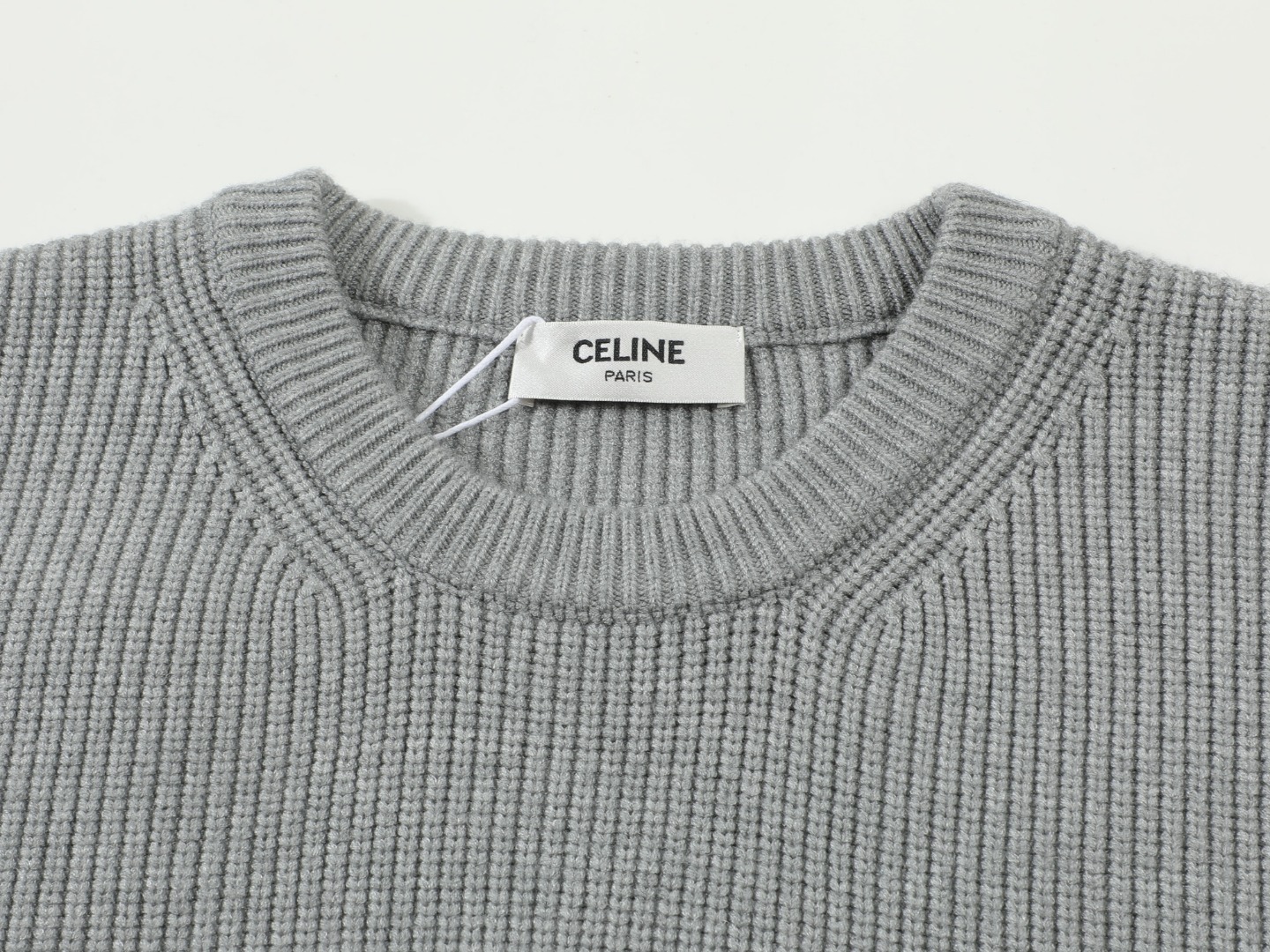 Celine 23FW Logo Sweater: Premium Wool Blend, Laser Cut Embroidery, S-XL Sizes - 图片 3