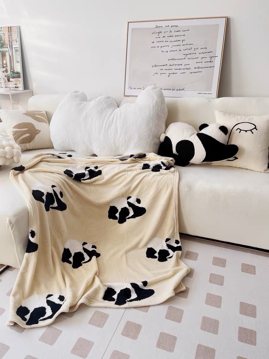 THE BEAST Panda Pong Pong 2-in-1 Cushion & Blanket - Comprehensive 6
