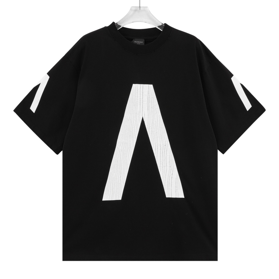 2023 AAA Replica uk 1st Copy
 Balenciaga Clothing T-Shirt Short Sleeve