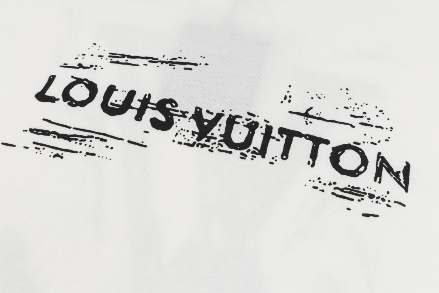 Louis Vuitton/LV路易威登24ss手绘字母LOGO短袖T恤