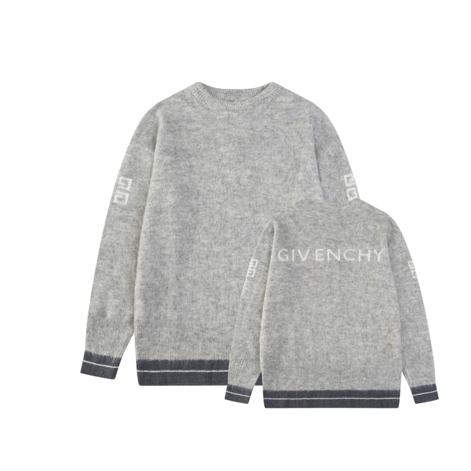 22FW GVC Lettered Sweater: Nozzle Comparison and Market Mapping in Grey, XS-L Sizes - 图片 1