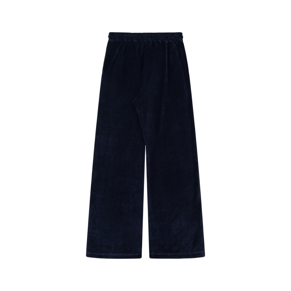 2024 Embroidered Couple Pants in Custom Velvet Fabric, Midnight Blue, XS-L Sizes - 图片 3