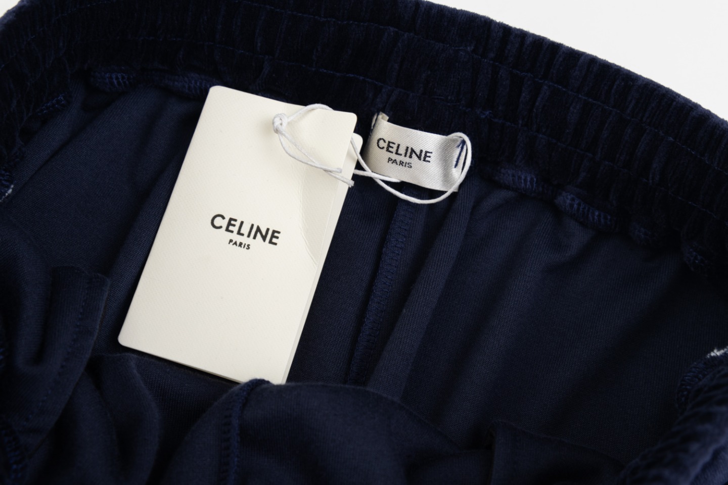 2024 Embroidered Couple Pants in Custom Velvet Fabric, Midnight Blue, XS-L Sizes - 图片 9